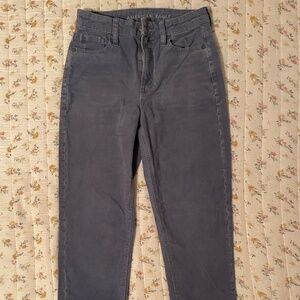 Blue Corduroy Mom Jeans American Eagle